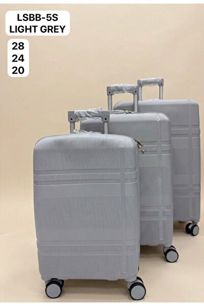 Generic 3-Piece Hardside Lightweight PP Luggage Set with 360° Spinner Wheels