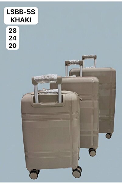 Generic 3-Piece Hardside Lightweight PP Luggage Set with 360° Spinner Wheels
