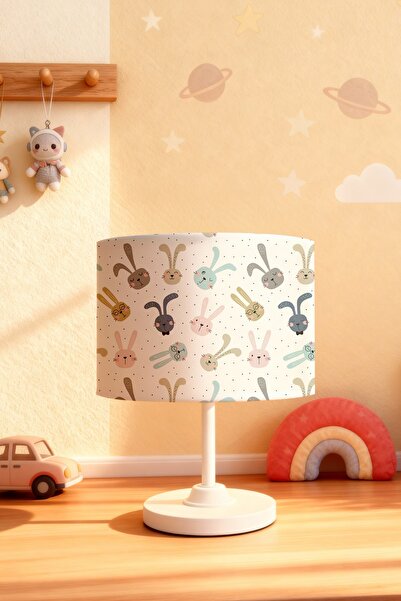 EVPANYA Cute Rabbits Patterned Children's Room Lampshade