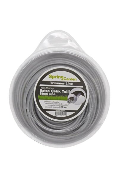 AyrStore Motorlu Tırpan Misinası 3,3 mm Extra Çelik Telli 26mt (Diken, Ot, Çi...