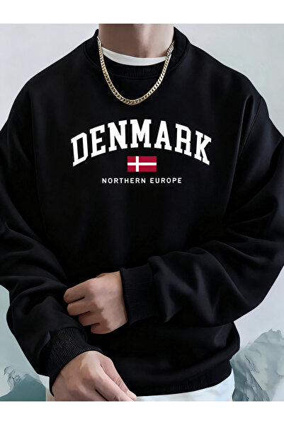 Tarzsokak ملابس علوية مطبوعة عليها علم الدنمارك شمال أوروبا للرجال ملابس رياض...