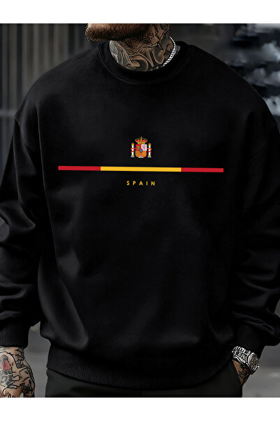 Tarzsokak تي شيرت بتصميم الشعار الوطني لإسبانيا تي شيرت هيب هوب P صوف الفليس ...