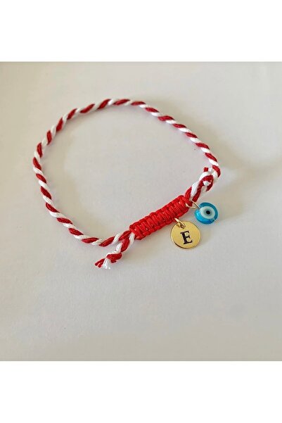 LUCKY ACCESSORIES Marteniçka Harfli Nazar Boncuklu Ayarlanabilir Şans Bilekliği