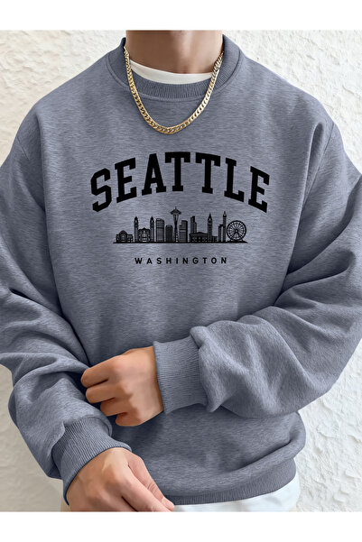 Tarzsokak ملابس رياضية عصرية من Seattle Washington Letter Creative مطبوع للرج...