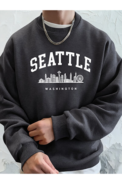 Tarzsokak ملابس رياضية عصرية من Seattle Washington Letter Creative مطبوع للرج...