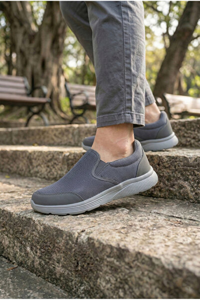 Step Stones حذاء رجالي سهل الارتداء - شبكي - خفيف |   قابل للتنفس، موديل مريح...