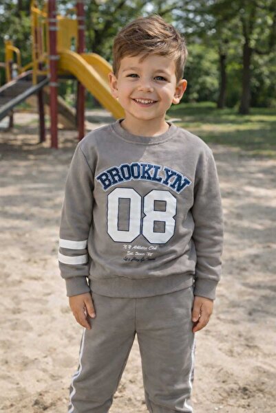 tuma collectıon Boy's Transitional Tracksuit Set Sweatshirt Bottoms Cotton Pi...