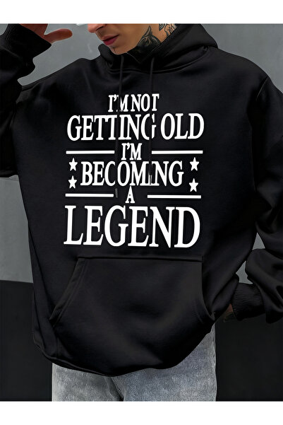 Tarzsokak أنا لا أتقدم في السن، أنا أصبح أسطورة مطبوع صوف الفليس للرجال بغطاء...