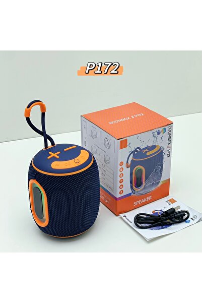 Generic P172 Bass Metal Mini Portable Round Mobile Music Subwoofer Bluetooth ...