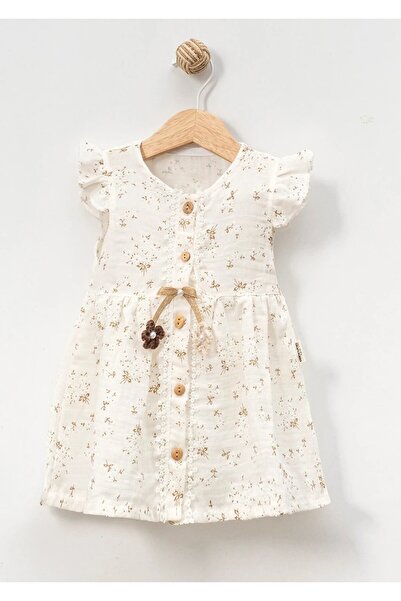 DIDuStore Cancuno Girls 9-12-18 Months Flowery Muslin Dress