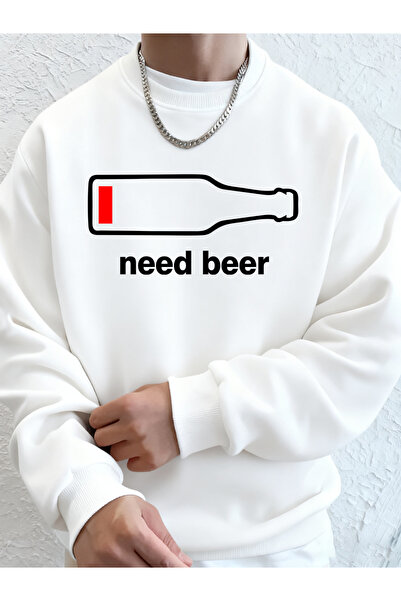 Tarzsokak أريد البيرة فوِلَمَاًً كوميكس B مطبوع سترات رجالية شتوية برقبة دائر...