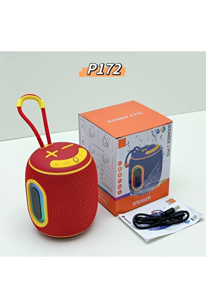 Generic مكبر صوت P172 صغير الحجم، دائري الشكل، مزود بمضخم صوت جهير، يعمل بتقن...