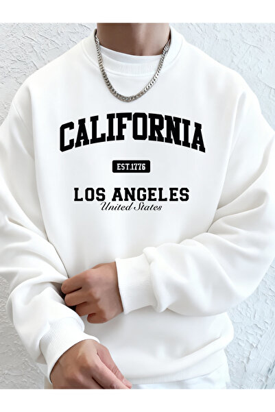 Tarzsokak تي شيرت رجالي مطبوع عليه كاليفورنيا لوس أنجلوس، تي شيرت شتوي برقبة ...