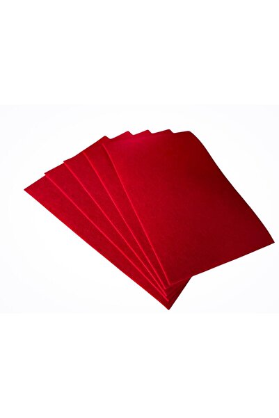 feltland Fetru rigid 1mm, set 5 coli A4/20*30cm, rosu