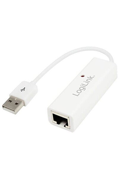LogiLink USB 2.0 la Ethernet RJ45 alb