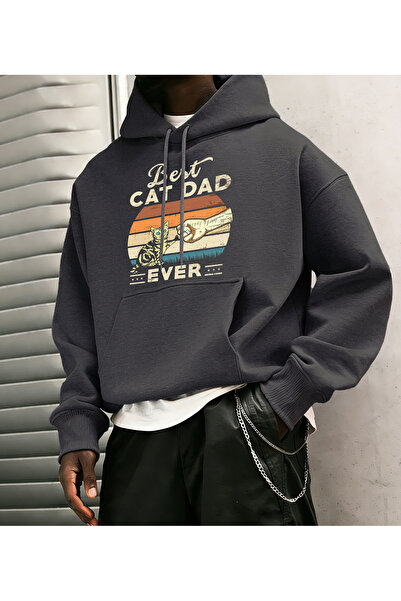 Tarzsokak أفضل سترة للأب القطط من أبسط أشكال الحياة، سترة للرجال B مطبوع K بغ...