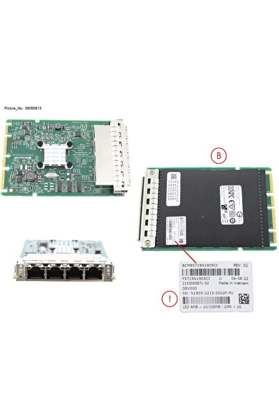FUJITSU Placa de retea PY-LA284U2 N41T, PCI Express 2.0 x4