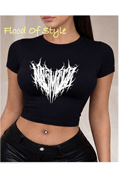 Flood Of Style Μαύρο Babby Tee yinggg Ειδικό σχέδιο