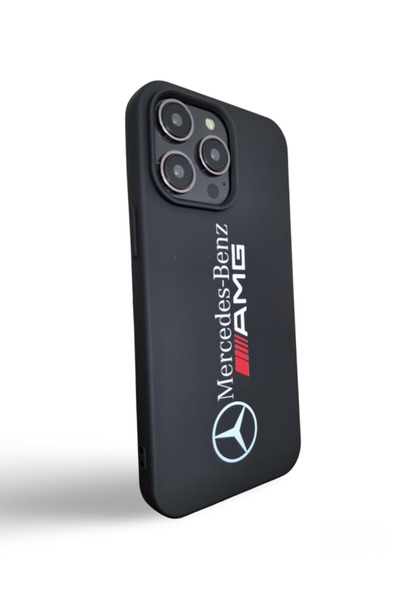 EPRO iPhone 14 Pro Max Uyumlu Mercedes Benz AMG Baskılı İçi Kadife Yüksek Kal...
