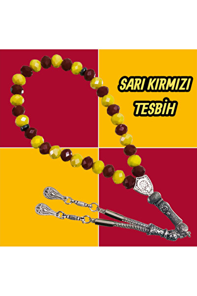 Sarı Kırmızı Moda Kişiye Özel İsimli Tesbih Tasarım