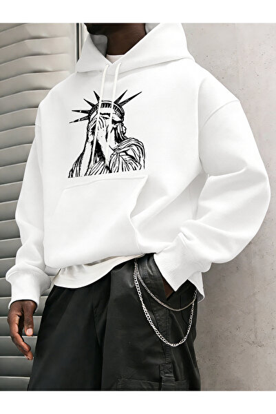 Tarzsokak سترة رياضية للرجال من منقوش S-2Xl على طراز تمثال الحرية للخريف على ...