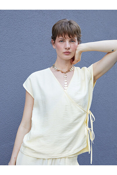 LC Waikiki Vizyon New Season Double-Breasted Collar Women's Kimono