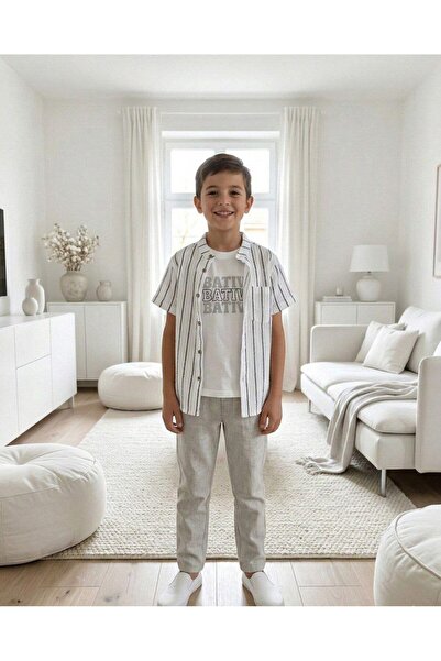 alqarat Summer Classic Striped Trio - 3 Pieces