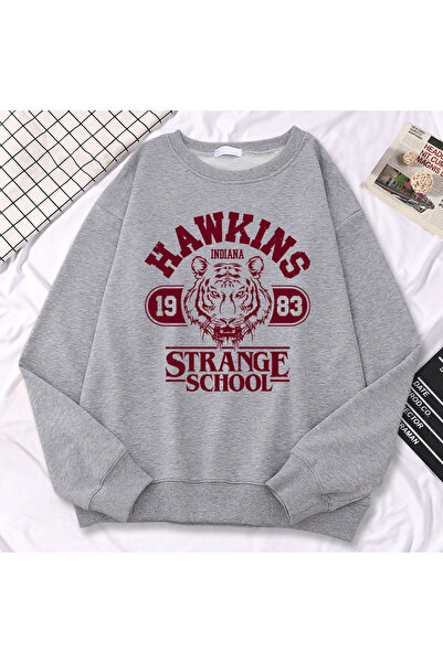 NOISSEY Άνετο πουλόβερ δρόμου Hawkins High School Indiana 1983 Έκδοση με κουκ...