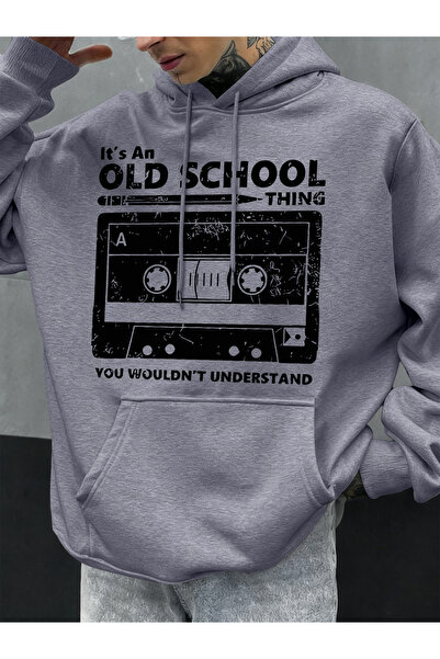 Tarzsokak سترة Old School Style مطبوع للرجال بغطاء رأس سويت شيرت خريف هيب هوب...