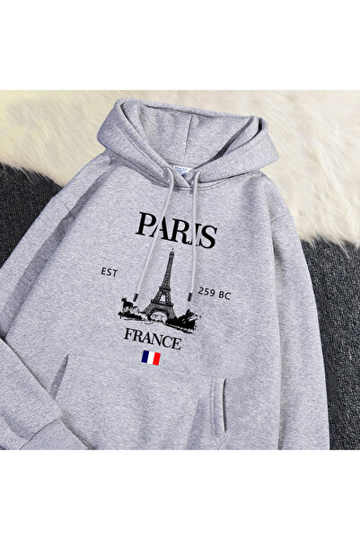 NOISSEY Hanorace la modă Paris Franța Turnul Eiffel Hanorac cu imprimeu Buzun...