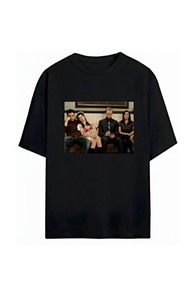 SVART WEAR تي شيرت How I Met Your Mother مطبوع للجنسين مقاس كبير 100% مكون من...