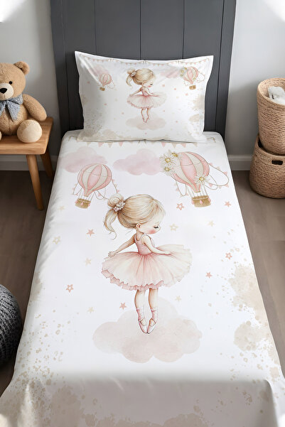 EVPANYA راقصة الباليه في السحاب منقوش غطاء سرير وغطاء وسادة