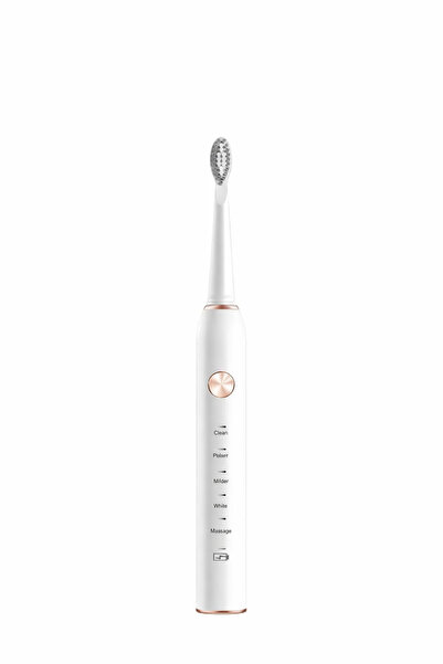 Spon Electric toothbrush with three brush heads, ultrasonic motor, 5 modes, r...