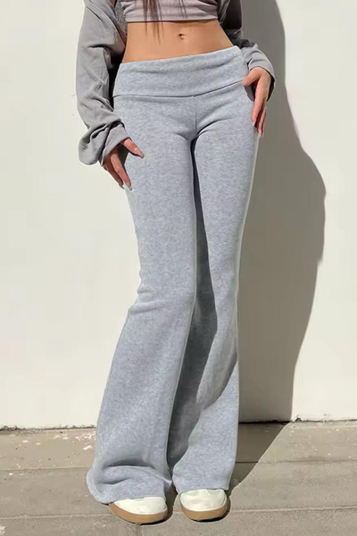 İlayda Toprak Werty Basic Γκρι Κολάν Χαμηλόμεσο Στενής Εφαρμογής από Βαμβάκι ...