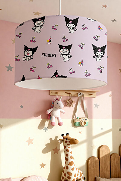 EVPANYA Kuromi’nin Tatlı Dünyası Desenli Çocuk Odası Avize