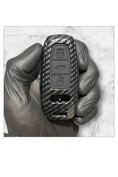 CİHAN GROUP For Audi A6 A7 A8 E-Tron Q8 Q5 C8 A3 D5 Carbon Key Case Cover Key...
