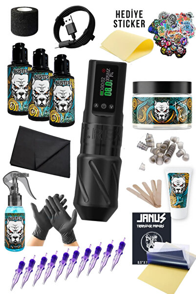 Tattoo Olympus Kablosuz Oled Ekran Dövme Makinesi Seti - Renkli Ekran Dövme M...