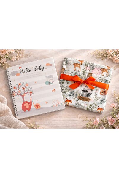 OEM Baby Memory Journal with Sticker Set Gift – Ideal for Newborn & Baby Shower