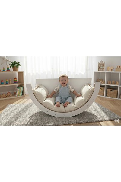 VOLO Pikler Montessori Salıncak Masa Oyuncak Organizeri - Minder Dahil