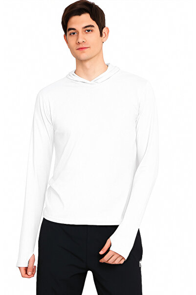 arakan Men's Lightweight Fabric Hooded Long Sleeve Sports Top-E2 241