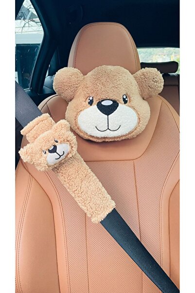 Masalia طقم وسادة رقبة للسيارة وطقم أمان حزام في وبري بتصميم وبري AYICIK اللط...