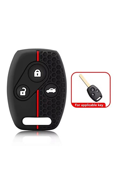 CİHAN GROUP Honda Civic Fd6 Crv Accord Compatible 3-Key Silicone Key Protecti...