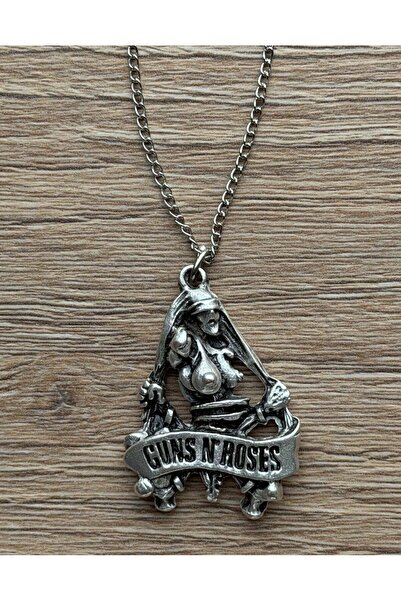 Metal Giyim Guns N Roses Chain Necklace