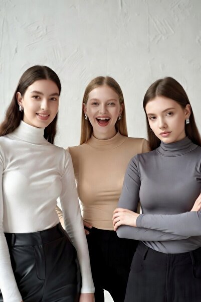 BY ARDELION Women's 3-Pack Viscose Bodysuit