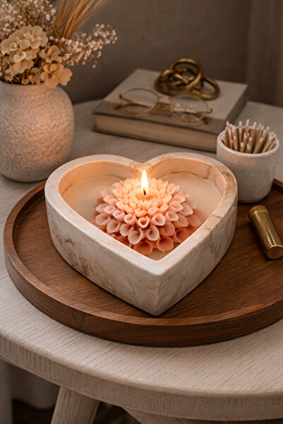 SCA CANDLE Heart Bowl with Candle