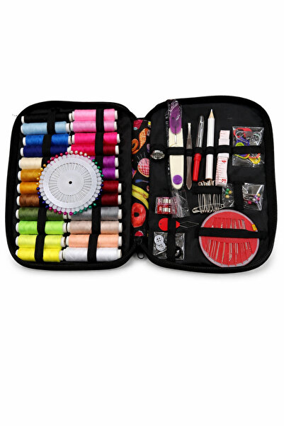 iğne izi 38 Parça Taşınabilir Dikiş Seti – Çok Amaçlı Mini Tamir Kiti, Fermua...