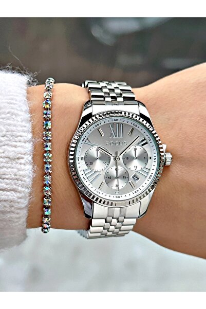 Focus Women's Wristwatch Waterproof Steel 2 Years Warranty Invoice Included B...