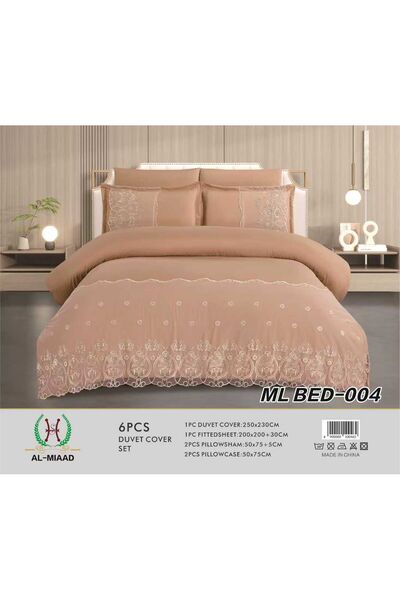 ALMIAAD Summer bridal Lace Duvet cover set - 6 pieces - Cup-Free- 230*250