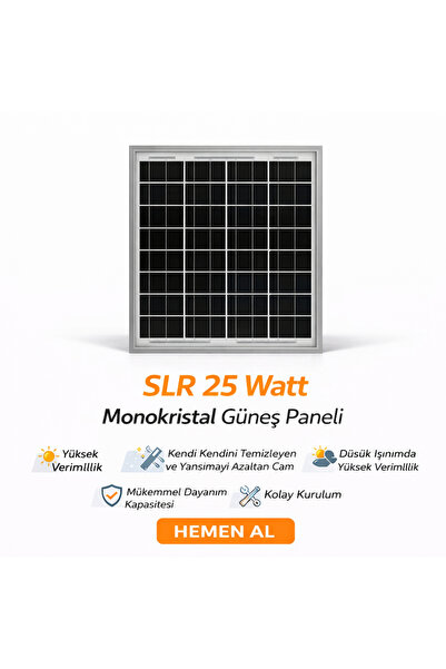 SED SLR 25 Watt Monokristal Güneş Paneli