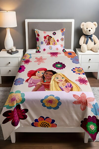 EVPANYA مجموعة فرح الأميرات منقوش مفرد للأطفال الصغار قماش بيكي